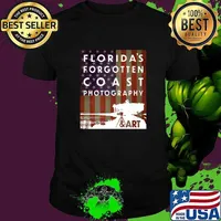 Floridas Forgotten Coast Photography & Art Group FREEDOM American Flag T-Shirt
