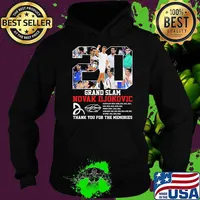 Grand slam novak djokovic thank you for the memories signature Hoodie
