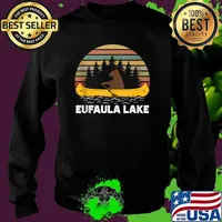 Kerr Lake sunset Bear Canoe outdoor hiking Vintage T-Shirt Sweater