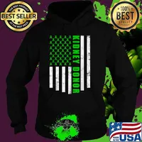 Kidney Transplant Donor Surgery Recovery Flag T-Shirt Hoodie