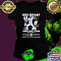 Kris bryant chicago cubs 2015 2021 thank you for the memories signature Ladies tee