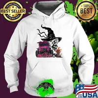My Broom Broke Now I Drive A black Jeep Witch Halloween T-Shirt Hoodie