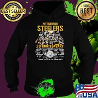 Pittsurgh steelers 88th anniversary 1933 2022 thank you for the memories signatures Hoodie