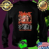 Slipknot 26th anniversary 1995 thank you for the memories signatures Sweater