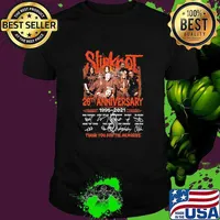 Slipknot 26th anniversary 1995 thank you for the memories signatures shirt