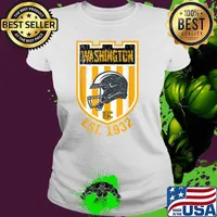 Vintage Washington DC Football Gift Sports Team 1932 Novelty T-Shirt Ladies tee
