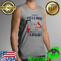 Betty Boop I’m not yelling I’m a Cardinals girl We Just Talk Loud s Tank Top