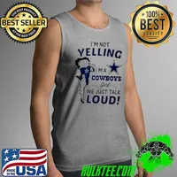 Betty Boop I’m not yelling I’m a Cowboys girl We Just Talk Loud s Tank Top