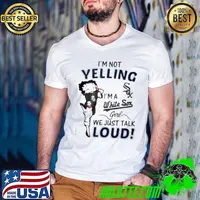 Betty Boop I’m not yelling I’m a White Sox girl We Just Talk Loud s Guys V Neck