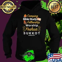 Camping Bible Study Fellowship Worship Yeshua Sukkot Biblical Feast Celebration Gear Youth T-Shirt Hoodie