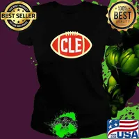 Cleveland Ohio Sports CLE Football Fan T-Shirt Ladies tee