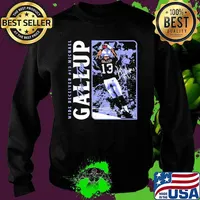 Dallas football wide receiver 13 Michael Gallup Toe Tap signature s Sweater