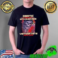 Death Smiles With Everyone Vietnam Vets Smile Back Skull Shirt Unisex