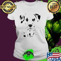 Halloween Dalmatian Costume Men Women Adult Dalmation T-Shirt Ladies tee