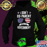 I Don’t Coparent With The Government Sunglasses Usa Flag T-Shirt Hoodie