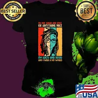 I'm Not Sugar And Spice Or Anything Nice I'm Loc'd And Hood and wish a mf would vintage T-Shirt Ladies tee