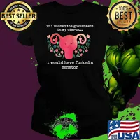 If I Wanted The Government In My Uterus I Would Have Fucked A Senator T-Shirt Ladies tee