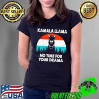 Kamala llama no time for your drama vintage s Ladies Tee