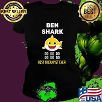 Mens Ben The Shark Is The Best Therapist! T-Shirt Ladies tee