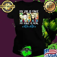 My job is fake CISCO my smile is real horror halloween s Ladies tee