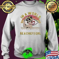 n a world Full of Princesses be a Kansas City Chiefs Girl strong Girl Ivintage Shirt Sweater