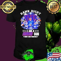 New York Giants Damn right I am a Giants fan now and forever signature shirt