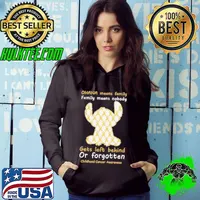 Ohana means family family means nobody gets left behind or forgotten childhood cancer awareness stitch shirt