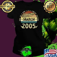 One of a kind limited edition awesome since march 2005 16 years old vintage s Ladies tee