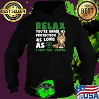Relax youre protecting as ling as i find you useful Maine Coon Cat T-Shirt Hoodie