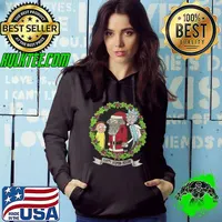 Rick and Morty and Santa Claus Happy Human Holiday Christmas Shirt Hoodie