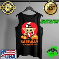 Safeway ill be there for you yoda and pumpkin halloween s Tank Top