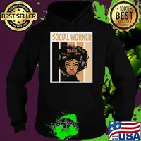 Social Worker Black Women Shirt Hoodie