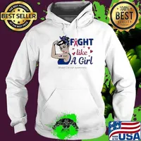 strong Girl Buffalo Bills Fight Like a Girl Breast Cancer Awareness Shirt Hoodie