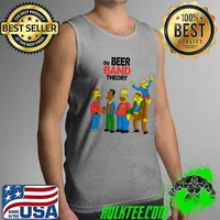 The Beer Band Theory Big Bang Yellow Cartoon Mashup Adult T Shirt Tank Top