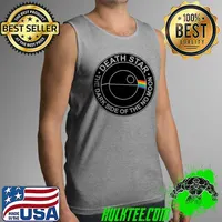 The dark side of the no moon death star rainbow s Tank Top