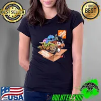 The home depot with baby groot baby yoda baby stitch baby tootless s Ladies Tee