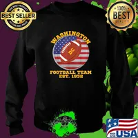 Washington DC Football Sports Team 1932 Vintage American Flag T-Shirt Sweater
