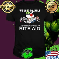 We used to smile and then we worked at Rite Aid horror halloween shirt
