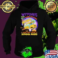 Witches used to ride brooms now they drive school buses moon purple s Hoodie