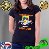 You can't scare me i work at food lion horror halloween s Ladies Tee