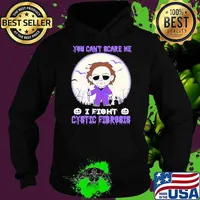 You cant scare me i fight cystic fibrosis knife moon s Hoodie
