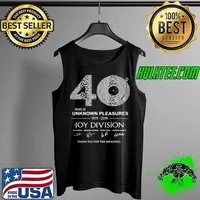 40 Years Of Unknown Pleasure 1979 2019 Joy Divison Thank You The Memories Shirt Tank Top