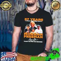 57 years 1964 2021 Morgan Freeman signature thank you for the memories shirt