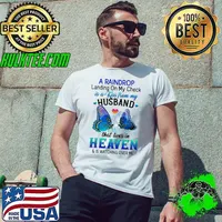 A Raindrop Landing On My Check Is A Kiss From My Husband That Live In Heaven Butterfly Shirt Unisex