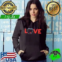 Arkansas Love with State Outline of Arkansas in the word Love T-Shirt