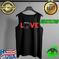 Arkansas Love with State Outline of Arkansas in the word Love T-Shirt Tank Top