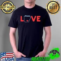Arkansas Love with State Outline of Arkansas in the word Love T-Shirt Unisex
