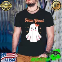 Baby Shower Team Girl Halloween Gender Reveal Team Ghoul T-Shirt