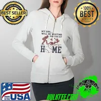 Baseball My Girl Will Be Waiting For You At Home Shirt Full Zip Hooded