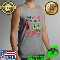 Christmas 2021 Just A Girl Who Love Hallmarks Chrismas Movie T-Shirt Tank Top